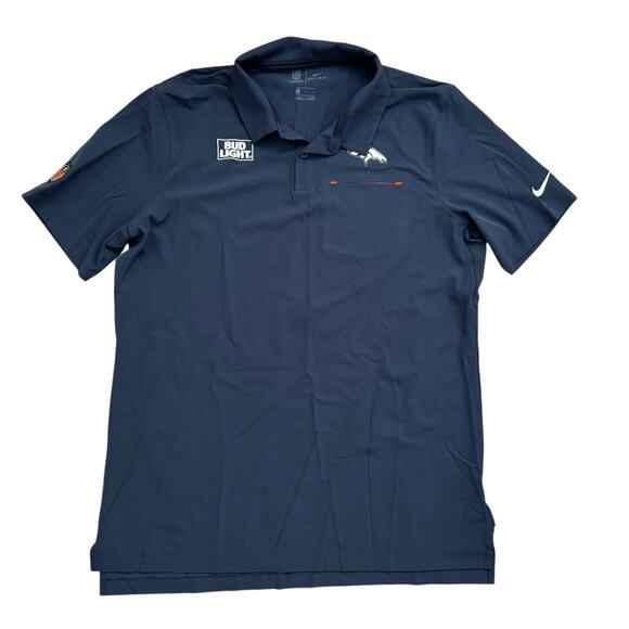 Nike Denver Broncos Budlight On Field Apparel Dri-Fit Polo Men’s size large - Picture 1 of 8
